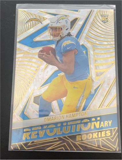 2025 Panini Revolution #8 Omarion Hampton Revolutionary Rookies — front