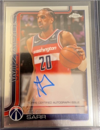 2025-26 Topps Chrome #TCA-AS Alex Sarr — front