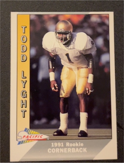 1991 Pacific #550 Todd Lyght — front