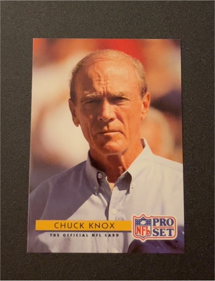 1992 Pro Set #225 Chuck Knox — front