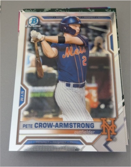 2021 Bowman Chrome Prospects #BCP-22 Pete Crow-Armstrong — front