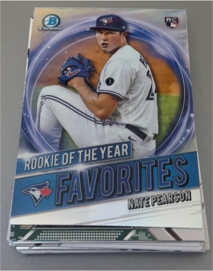 2021 Bowman Chrome Rookie of the Year Favorites #RRY-NP Nate Pearson — front