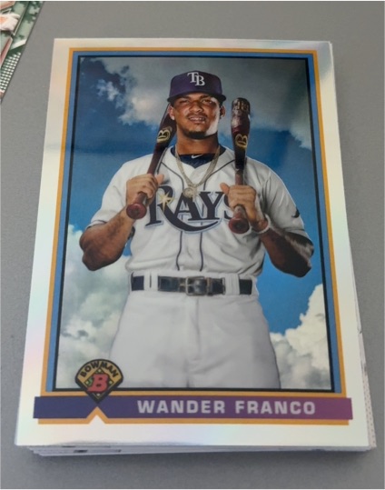 2021 Bowman Chrome 1991 Bowman #91B-WF Wander Franco — front