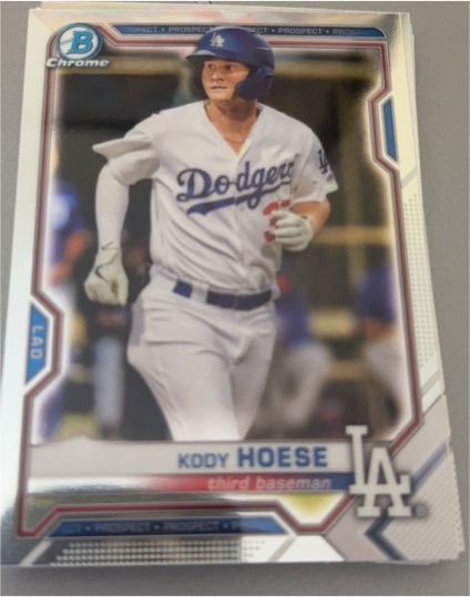 2021 Bowman Chrome #BCP-39 Kody Hoese — front