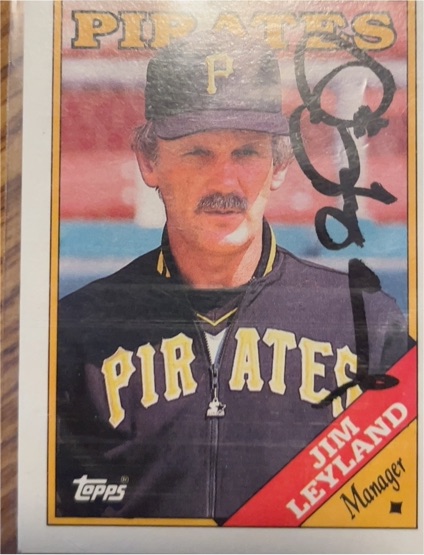 1988 Topps #624 Jim Leyland — front