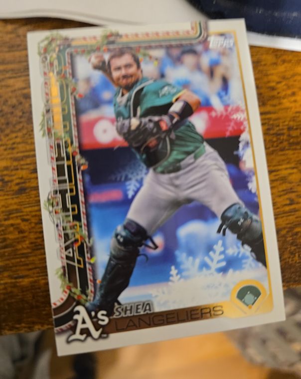 2025 Topps Holiday #H102 Shea Langeliers — front