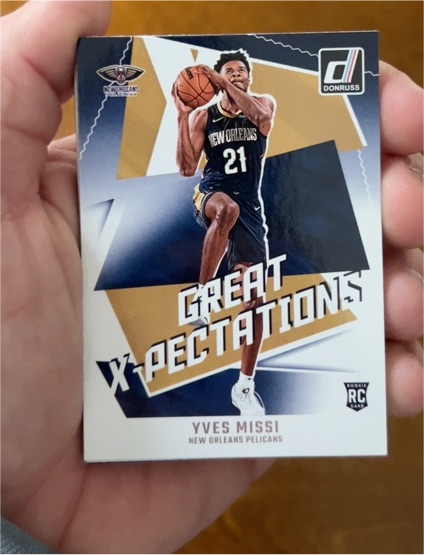 2024-25 Panini Donruss #22 Yves Missi Great X-Pectations — front