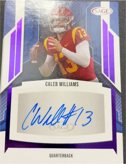 2024 SAGE Football #A-CW Caleb Williams — front