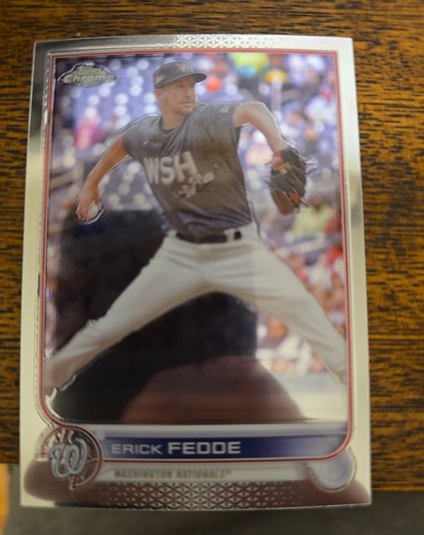 2022 Topps Chrome Update #USC64 Erick Fedde — front
