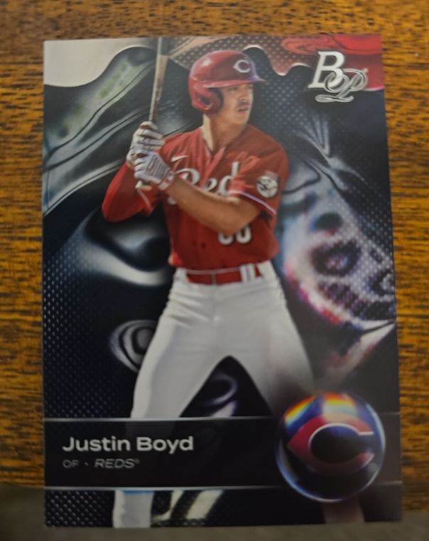 2023 Bowman Platinum #TOP-65 Justin Boyd — front