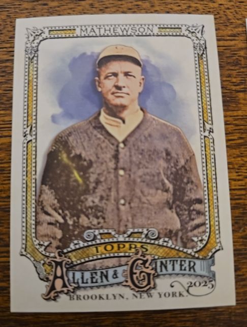 2025 Topps Allen & Ginter #7 Christy Mathewson — front