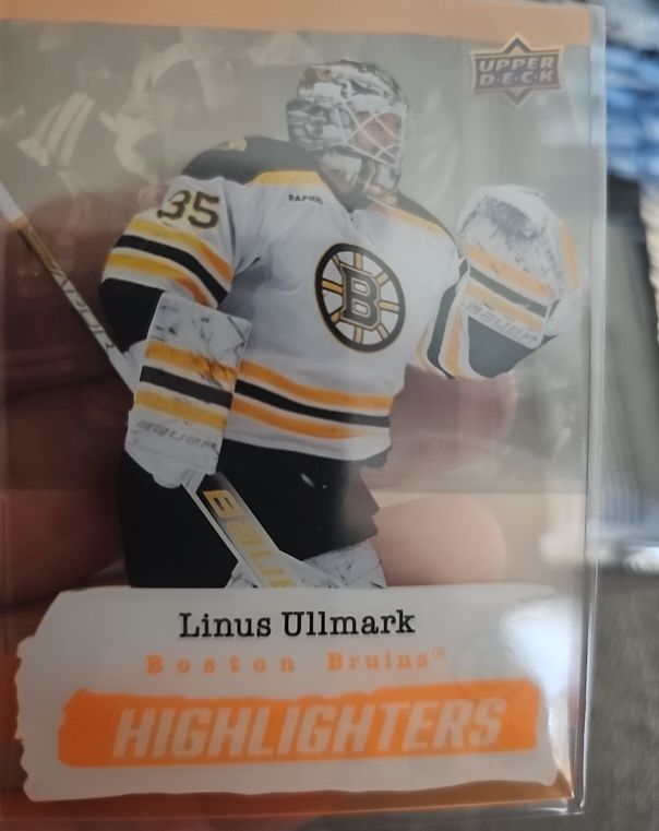 2023-24 Upper Deck Series 2 Highlighters #HL-1 Linus Ullmark — front