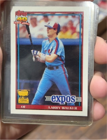1991 Topps #339 Larry Walker — front
