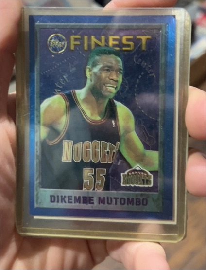 1995-96 Topps Finest #55 Dikembe Mutombo — front