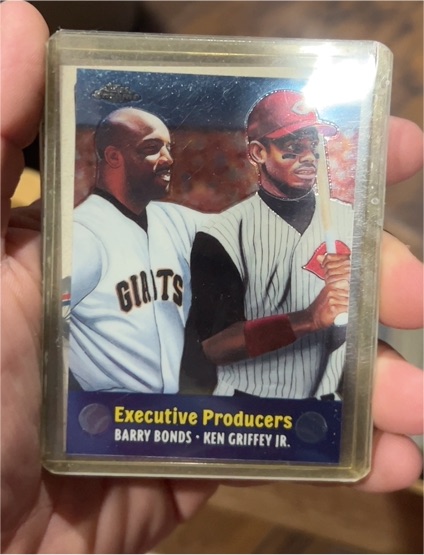 2000 Topps Chrome Combos #TC8 Barry Bonds/Ken Griffey Jr. Executive Producers — front