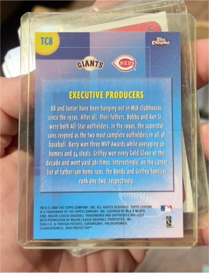 2000 Topps Chrome Combos #TC8 Barry Bonds & Ken Griffey Jr — front