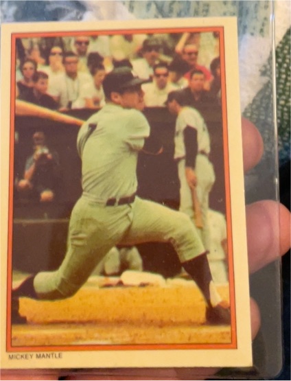 1985 Topps Circle K #6 Mickey Mantle — front
