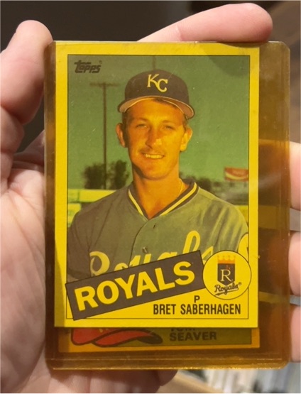 1985 Topps #23 Bret Saberhagen — front