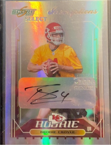 2006 Score Select Inscriptions #382 Brodie Croyle — front