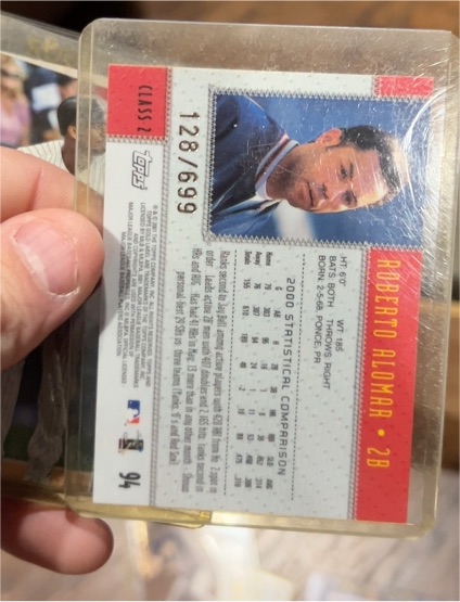 2001 Topps Gold Label #128 Roberto Alomar — front