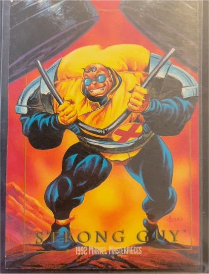 1992 SkyBox Marvel Masterpieces #85 Strong Guy — front