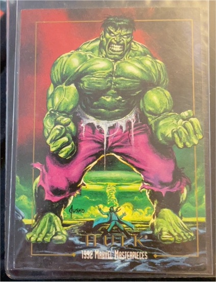 1992 SkyBox Marvel Masterpieces #32 Hulk — front