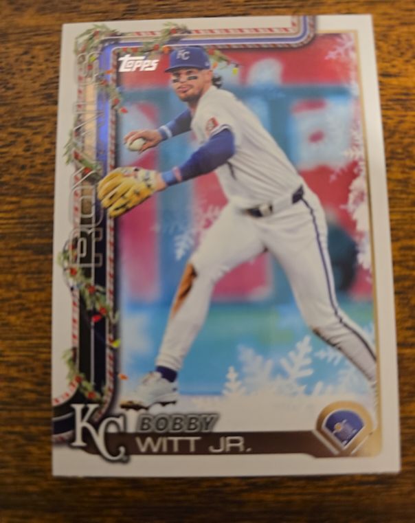 2025 Topps Holiday #H100 Bobby Witt Jr. — front