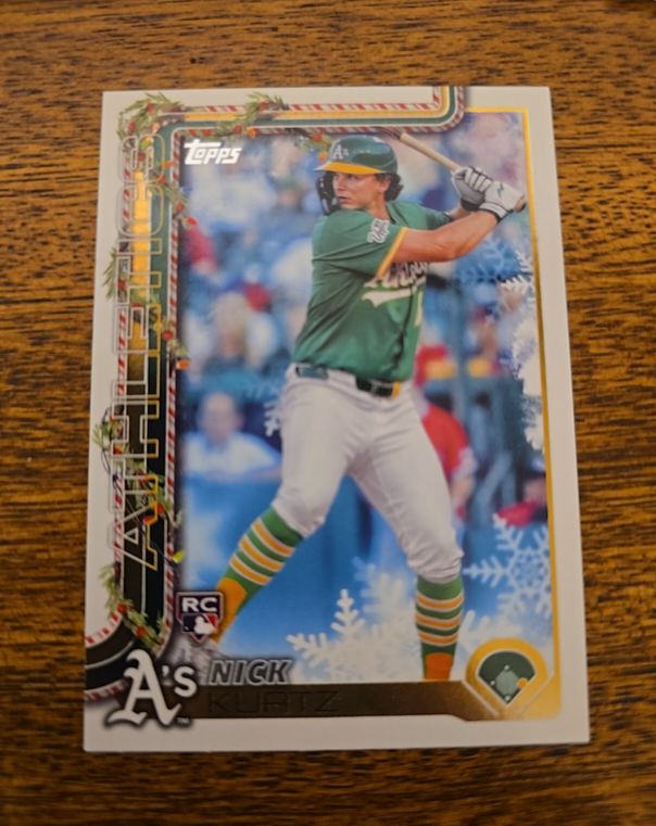 2025 Topps Holiday #H40 Nick Kurtz — front