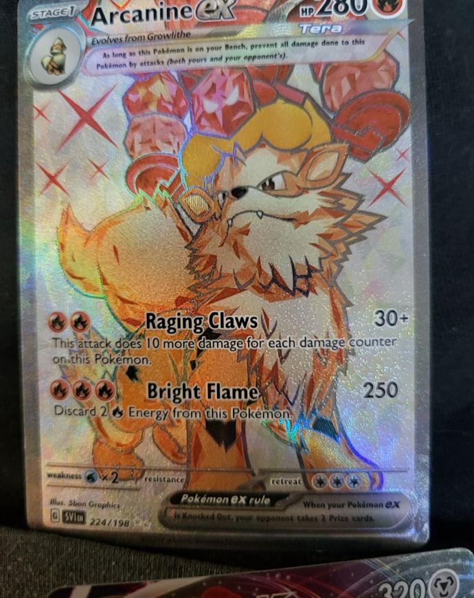 2023 Pokémon Scarlet & Violet #224 Arcanine ex — front