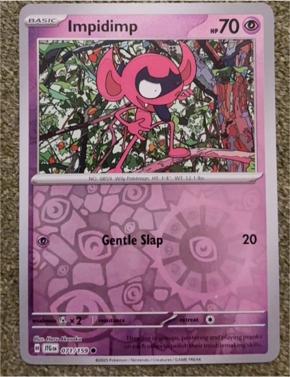 2025 Pokémon SV09: Journey Together #071 Impidimp — front