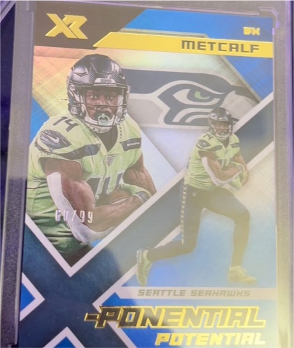 2020 Panini XR X-Ponential Potential #DK Metcalf — front