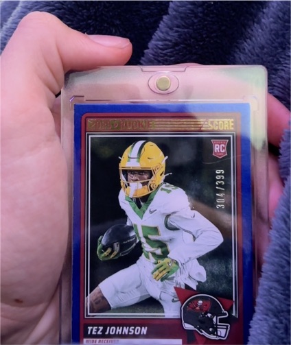 2025 Panini Score #34 Tez Johnson — front