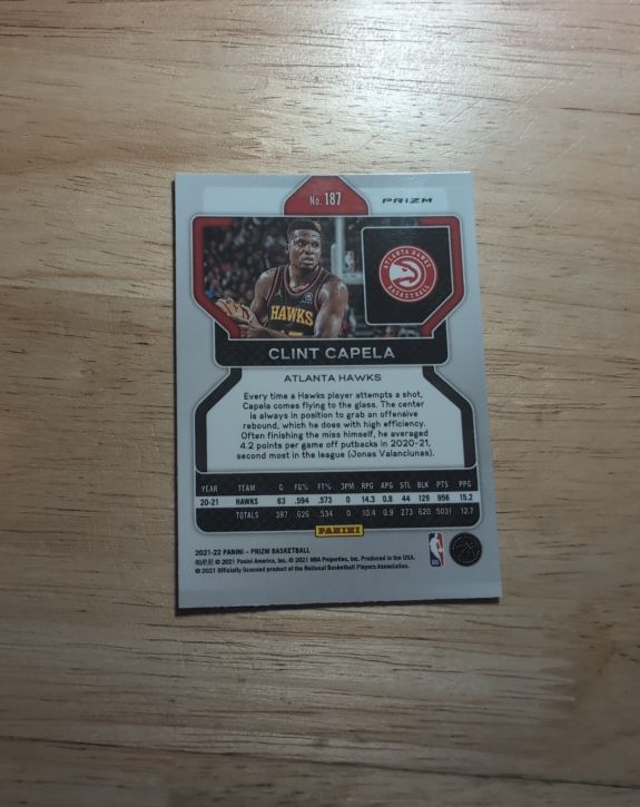 2021-22 Panini Prizm #187 Clint Capela — front