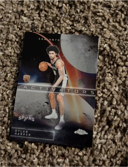 2025-26 Topps Chrome #AC-12 Dylan Harper Activators Rookie — front