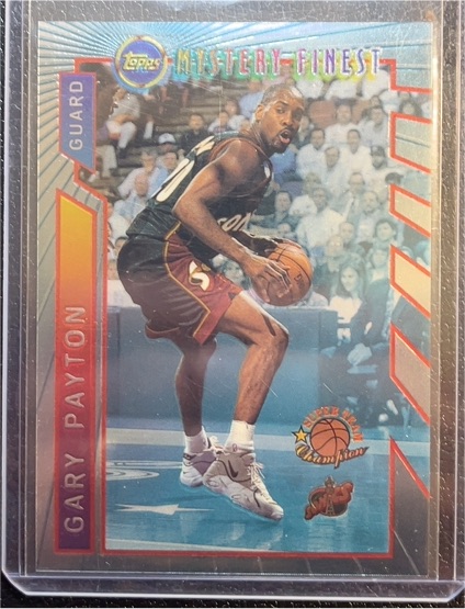 1996-97 Topps Mystery Finest #M7 Gary Payton — front