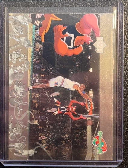 1996 Upper Deck Space Jam #JS5 Michael Jordan Silver Screen — front