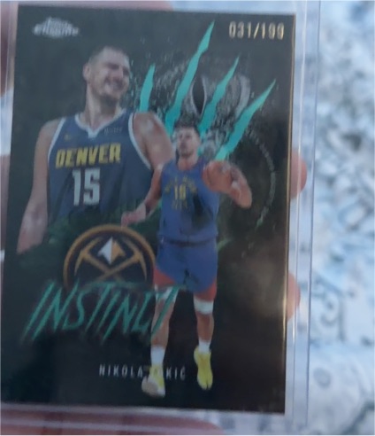 2025-26 Topps Chrome Instinct #INS-1 Nikola Jokic — front