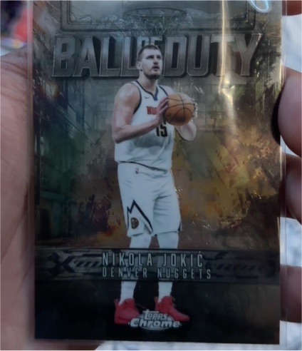 2025-26 Topps Chrome Ball of Duty #BD-3 Nikola Jokic — front