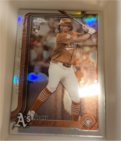 2025 Topps Chrome Update #USC178 Nick Kurtz Sepia Refractor — front