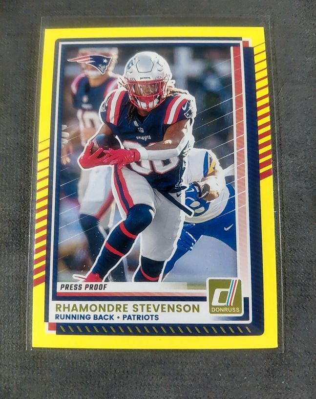 2025 Donruss #63 Rhamondre Stevenson — front