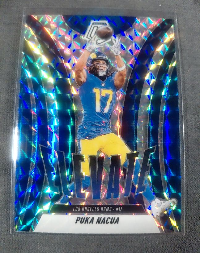 2025 Panini Mosaic #18 Puka Nacua Elevate — front
