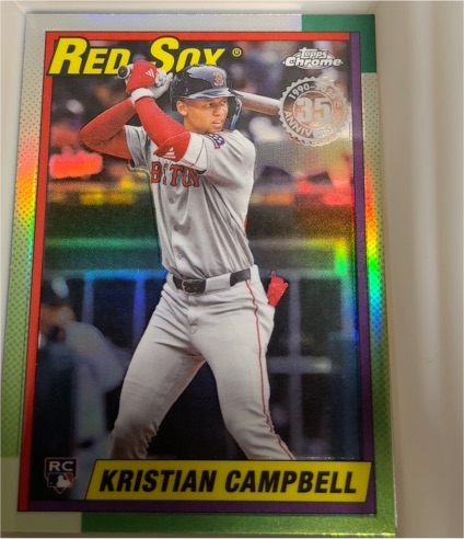 2025 Topps Chrome Update #90CU-19 Kristian Campbell — front