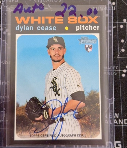 2020 Topps Heritage #ROA-DC Dylan Cease — front