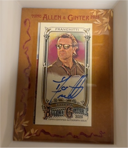 2025 Topps Allen & Ginter #Framed Mini Dario Franchitti — front