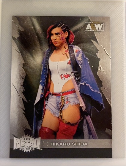2022 SkyBox Metal Universe AEW #19 Hikaru Shida — front