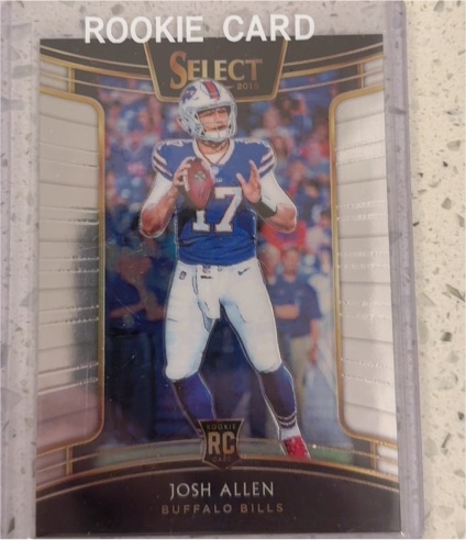 2018 Panini Select #24 Josh Allen Rookie Card — front