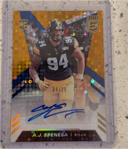 2020 Panini Donruss Elite #RA-AJE A.J. Epenesa — front