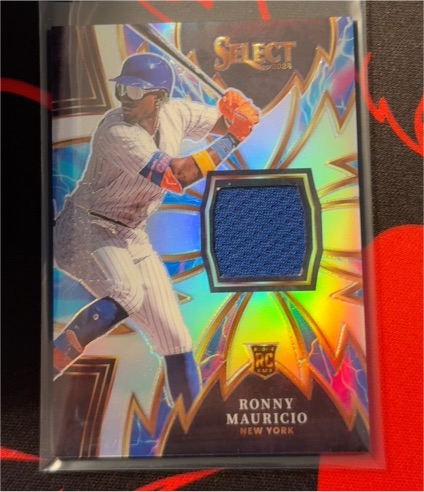 2024 Panini Select Sparks Patch #SPK-RM Ronny Mauricio — front