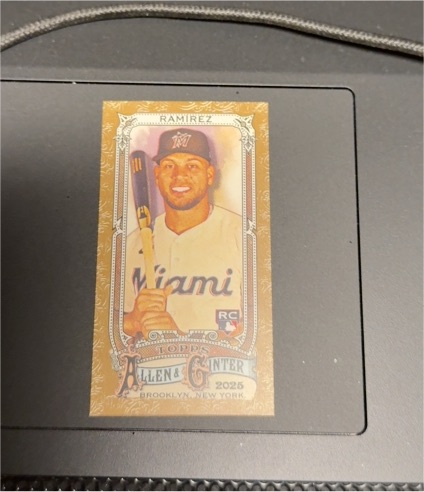 2025 Topps Allen & Ginter #218 Agustin Ramirez Mini RC — front