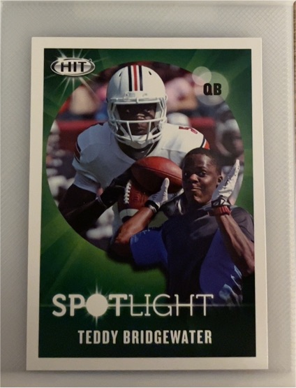 2014 Sage Hit #142 Teddy Bridgewater — front